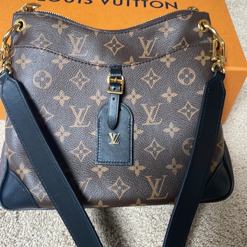 Louis Vuitton Monogram Canvas Crossbody Bag in Brown and Black - Picture 12 of 14